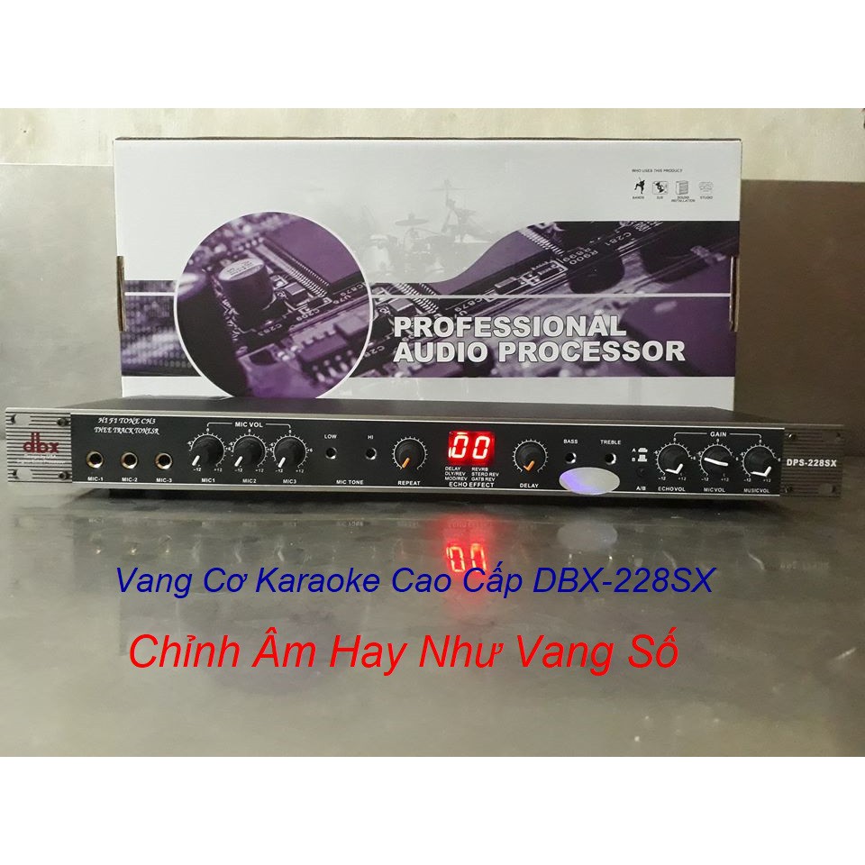 Vang Cơ karaoke Cao Cấp DBX 228 SX, Bản Nâng Cấp Cho Âm Thanh Chất Lượng- Vang DBX 228 SX