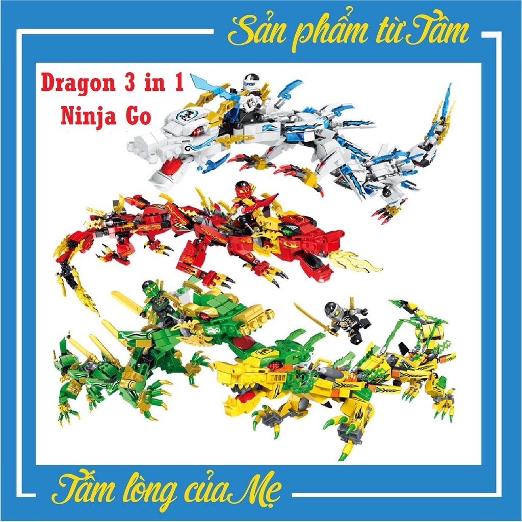 Đồ Chơi Lắp Ráp  Dragon Ninja Go - Hsanhe Rồng 3 In 1