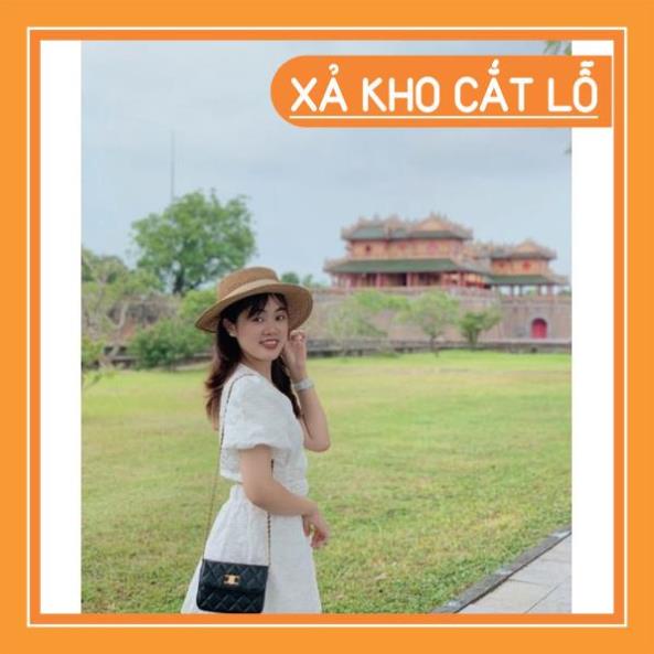 [Quần Áo Hot] Đầm nữ cổ chữ V họa tiết dập nổi thanh lịch ngọt ngào nữ tính | BigBuy360 - bigbuy360.vn