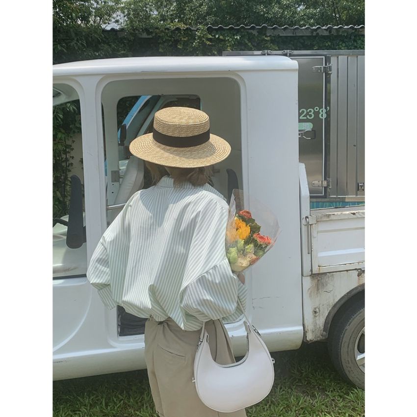 Áo sơ mi nữ tay dài họa tiết kẻ sọc thiết kế phong cách Retro Hàn Quốc trẻ trung dành cho nữ – kemi