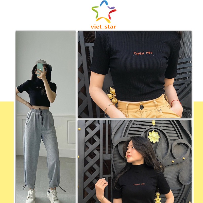 [Mã FAMAYWA giảm 10K đơn 50K] Áo Croptop REP.LEI 1986 Body Ôm Mềm Mát - VIET_STAR | BigBuy360 - bigbuy360.vn