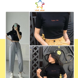 Áo croptop rep.lei 1986 body ôm mềm mát - viet_star