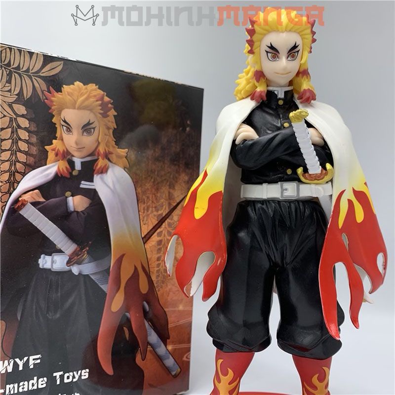 [CÓ QUÀ] Mô hình Viêm Trụ Kyojuro Rengoku 23cm Kimetsu No Yaba Thanh gươm diệt quỷ cứu nhân Tanjiro Nezuko Zenitsu