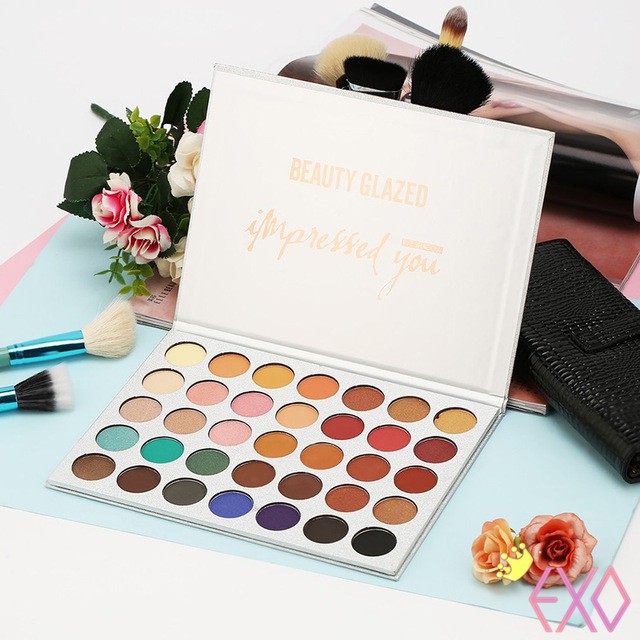 Bảng phấn mắt chống nước nhiều màu xinh xắn thương hiệu BEAUTY GLAZED