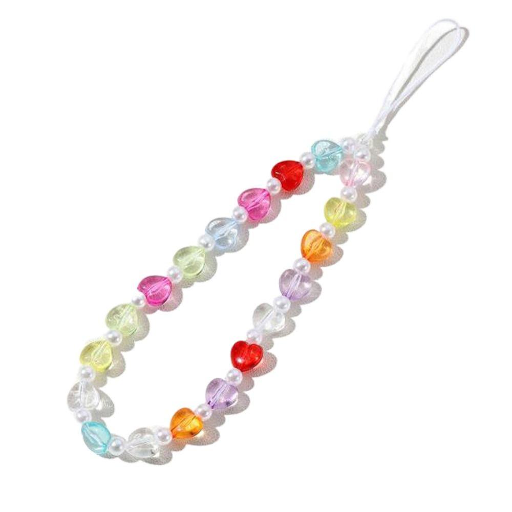 [COD] Dây Đeo Điện Thoại Xỏ Hạt Resin Màu Sắc Hợp Thời Trang Chống Thất Lạc