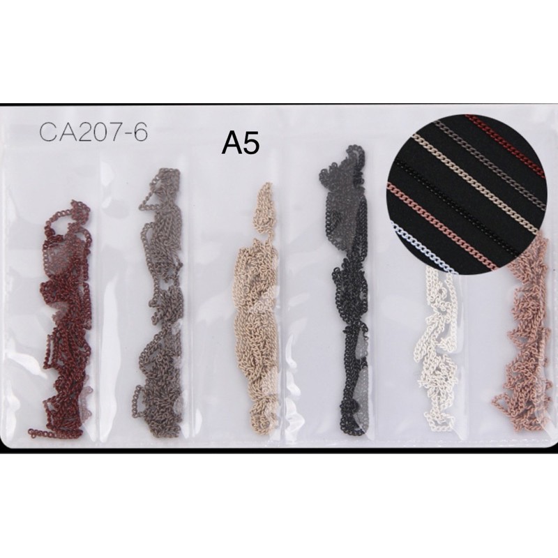 Set Phụ Kiện Dây Xích Mix 6 màu