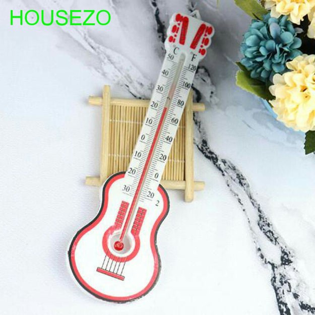 Nhiệt kế treo tường hình cây đàn guitar độc đáo