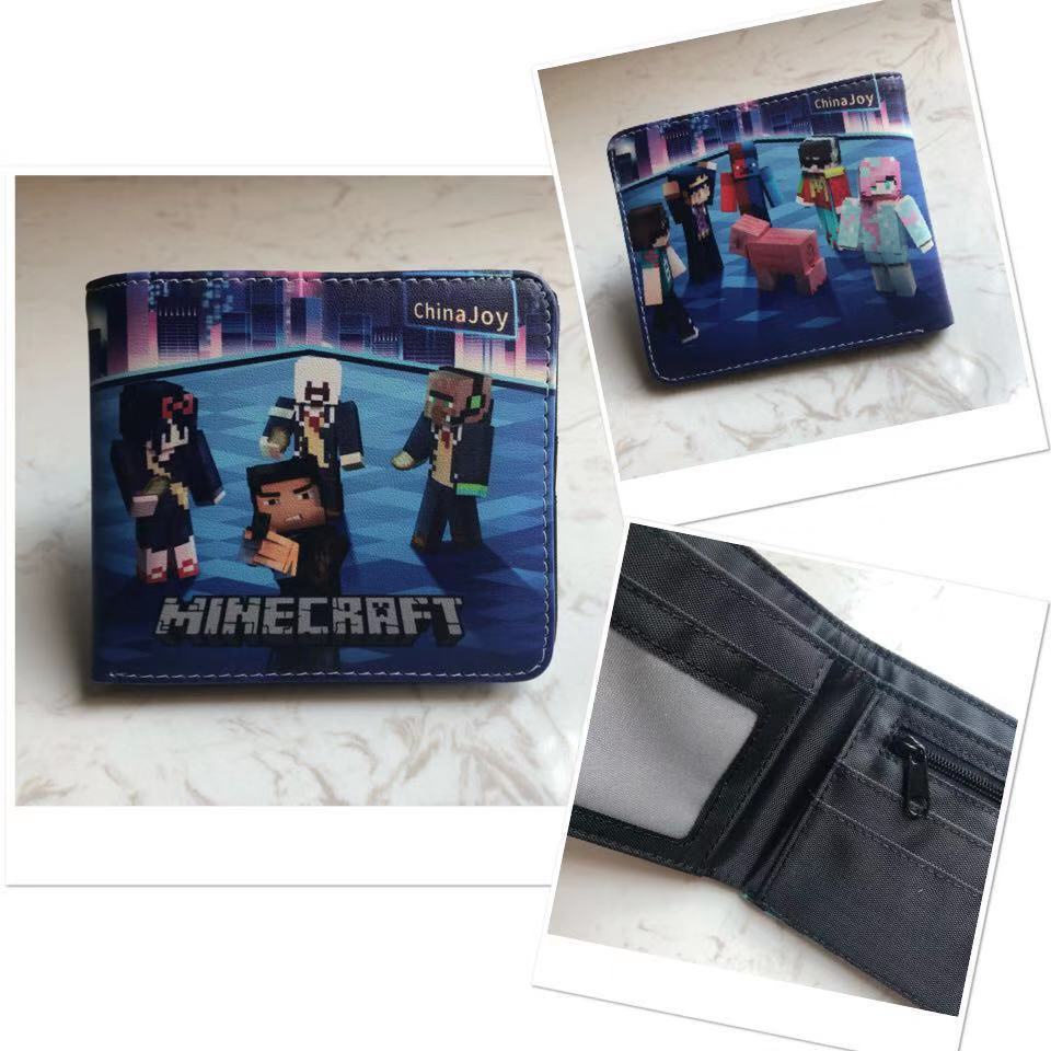 Ví Đựng Tiền Xu / Thẻ In Hoạt Hình Minecraft Roblox Dễ Thương Dùng Làm Quà Tặng Giáng Sinh Cho Bé