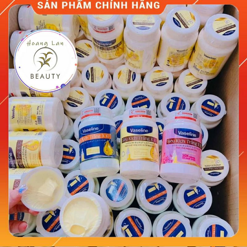 Body Kích Trắng Vaseline 10x 250gr