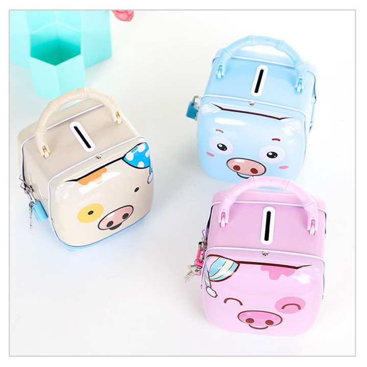 ỐNG HEO TIẾT KIỆM TIỀN CÓ Ổ KHÓA (3 MÀU) | BigBuy360 - bigbuy360.vn