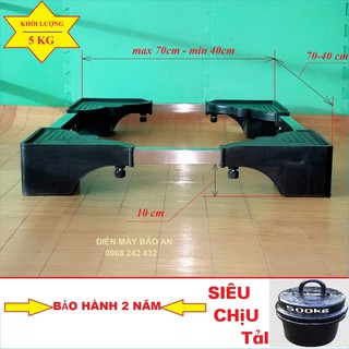 Chân kệ kê máy giặt, tủ lạnh (loại dày, nặng 5kg) BH 2 năm