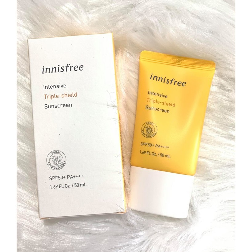 Kem Chống Nắng Chống Trôi, Điều Chỉnh Tông Da Innisfree Intensive Triple-Shield Sunscreen SPF 50+/PA++++ 50ml.