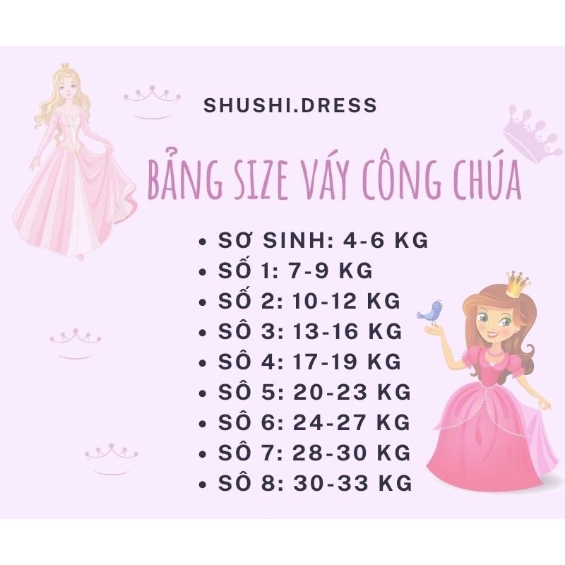 Váy công chúa bé gái, đầm công chúa màu đỏ cho bé đi tiệc sinh nhật và dịp noel, tết có kèm cài tóc MARY PRINCESS
