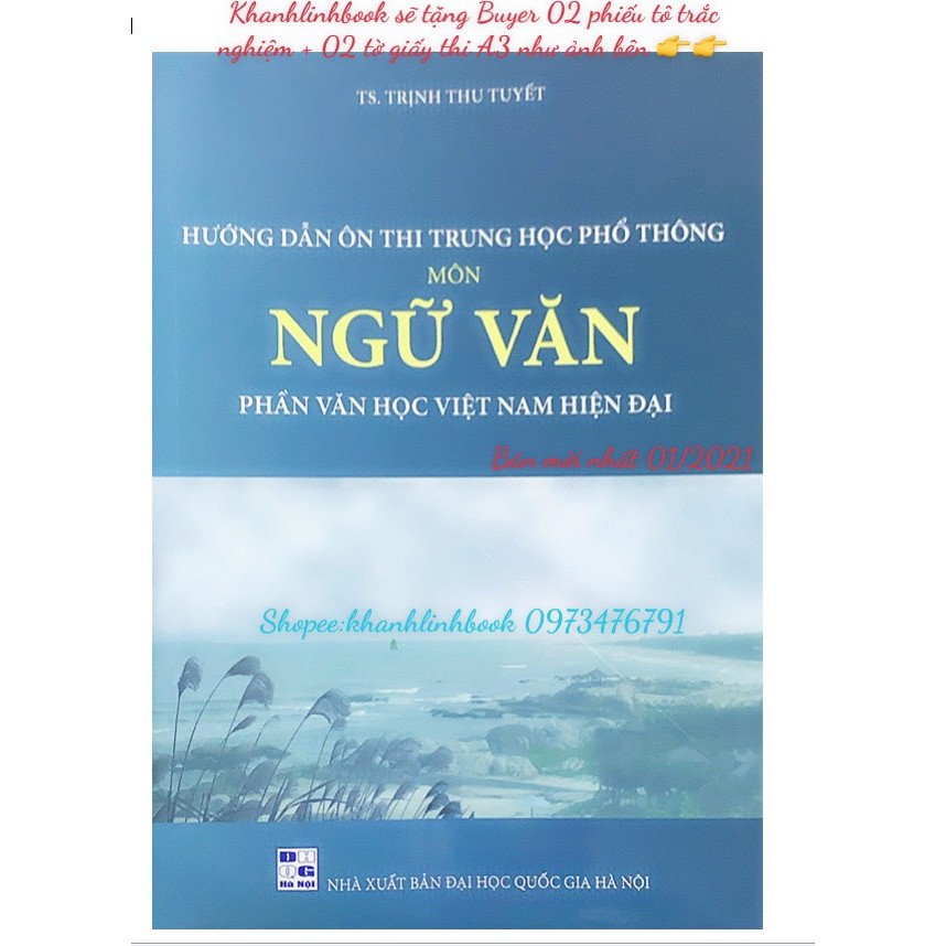 Sách Hướng dẫn ôn thi THPT môn Ngữ Văn phần Văn học hiện đại (Bản mới nhất 2021)