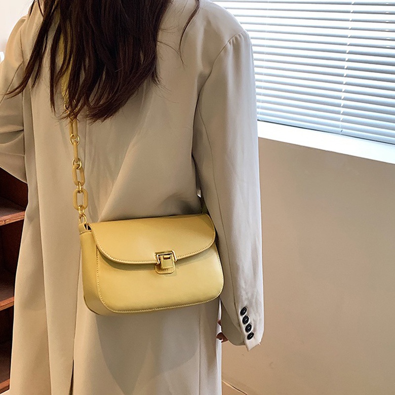 IELGY Túi Đeo Chéo Hình Vuông Nhỏ Đơn Giản Dễ Phối Đồ Có Thể Điều Chỉnh Cho Nữ