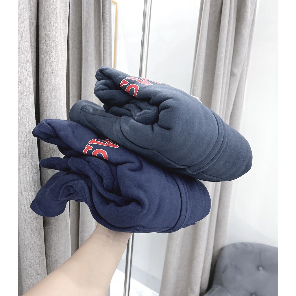 Khoác Nỉ Dày Mềm Nam Nữ Chữ SWO Dáng Rộng Bồng Tay Có Mũ Bo Tay 1 Lớp Unisex Uzzlang