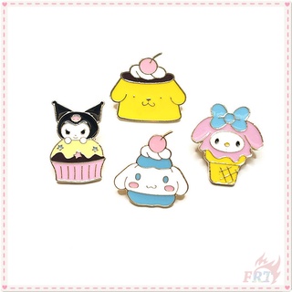 Huy hiệu cài áo hình nhân vật hoạt hình Melody / Kuromi / Cinnamoroll / Pom Purin - Sanrio dễ thương