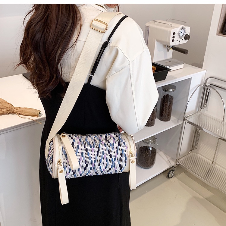 Túi Đeo Vai Hình Trụ Thời Trang Dễ Phối Đồ Cho Nữ