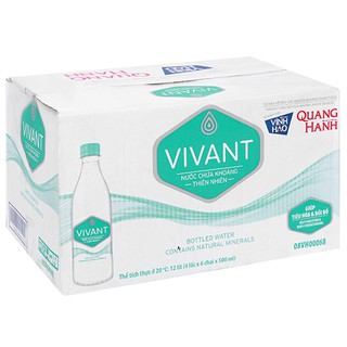 Thùng 24 chai nước khoáng Vivant 500ml