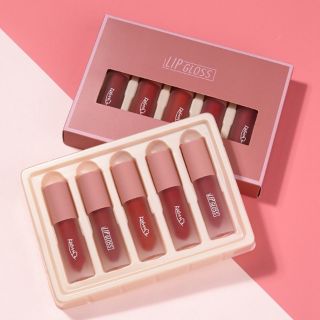 Set 5 thỏi son kem bóng không thấm nước
