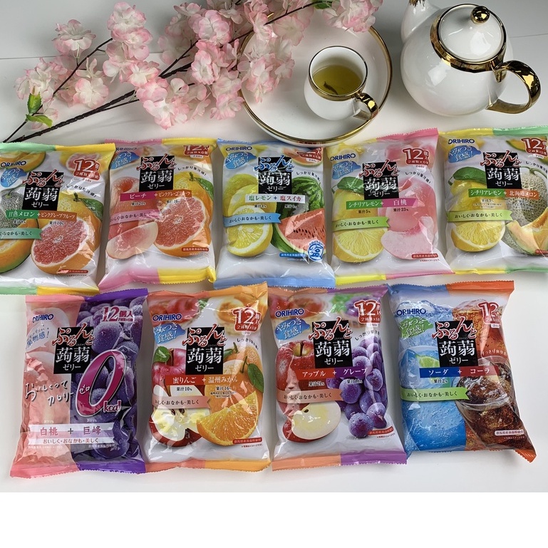 Thạch trái cây Orihiro Nhật Bản bổ sung vitamin cho bé - Hàng Nhật nội địa