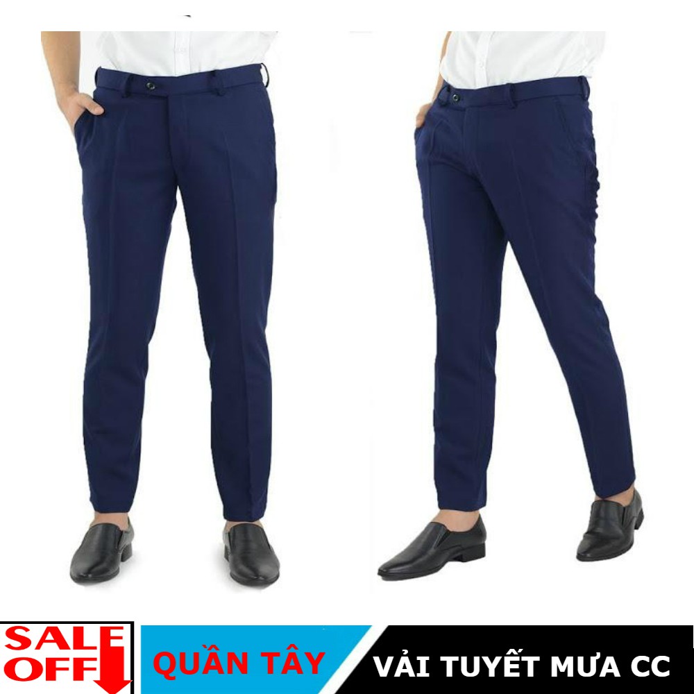 [FLASH SALE] Quần tây âu Nam công sở cao cấp màu xanh đen