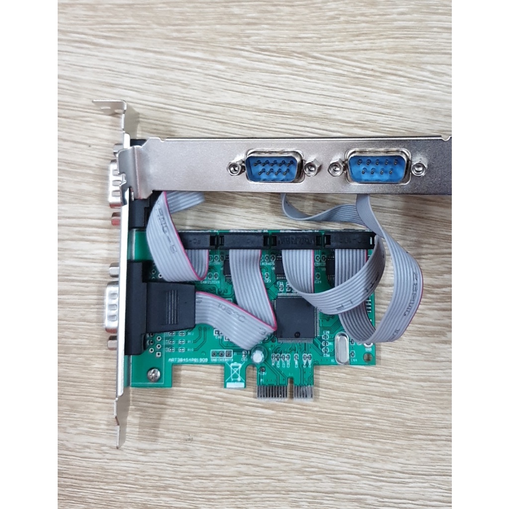Card PCI E 1X sang 4 Com rs232