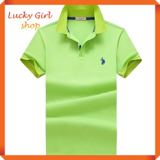 [BIG SIZE ĐẾN 125KG] Áo Thun Nam Po Lo Có Cổ Xanh Lá Big Size 2XL - 4XL - Lucky Girl shop NHA TRANG