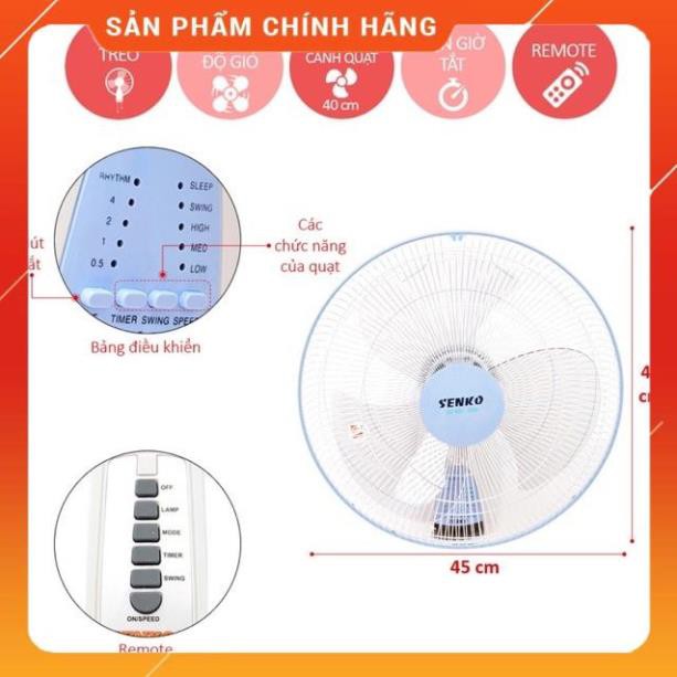 SIÊU hỏa tốc [FreeShip] Quạt treo tường SenKo TR828