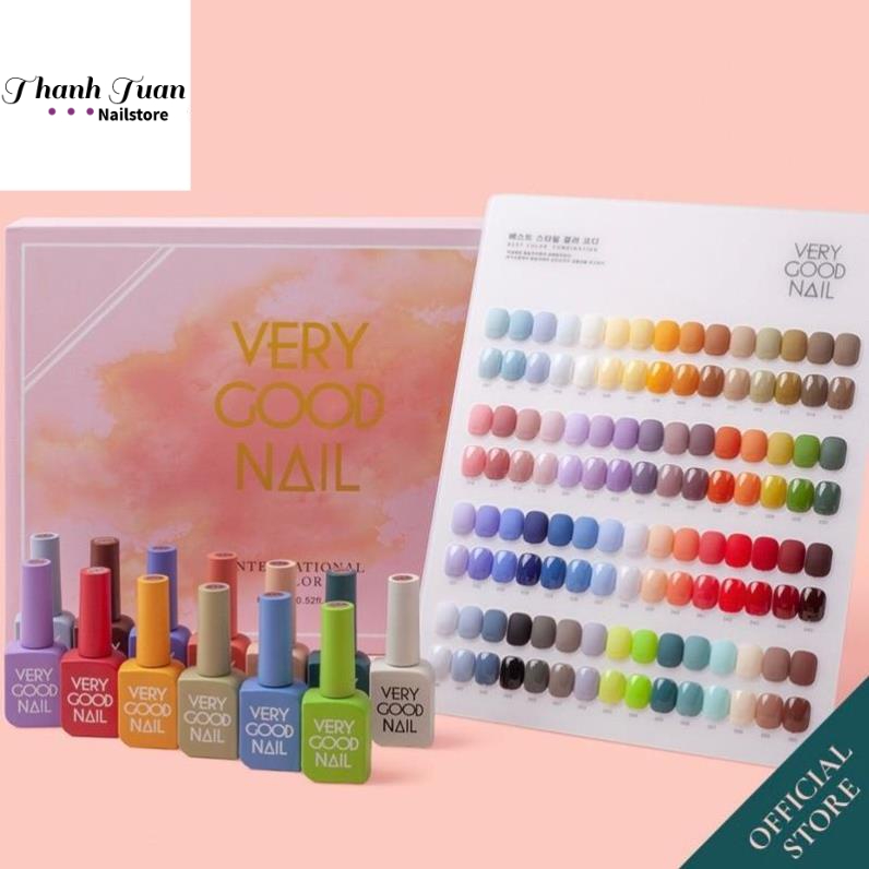 Set sơn gel Very Good nail 60 chai chính hãng tặng kèm base top  - Phụ kiện đồ nail