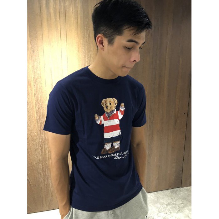 Áo polo Tay Ngắn In Hình Chú Gấu RALPH LAUREN Xs J408t