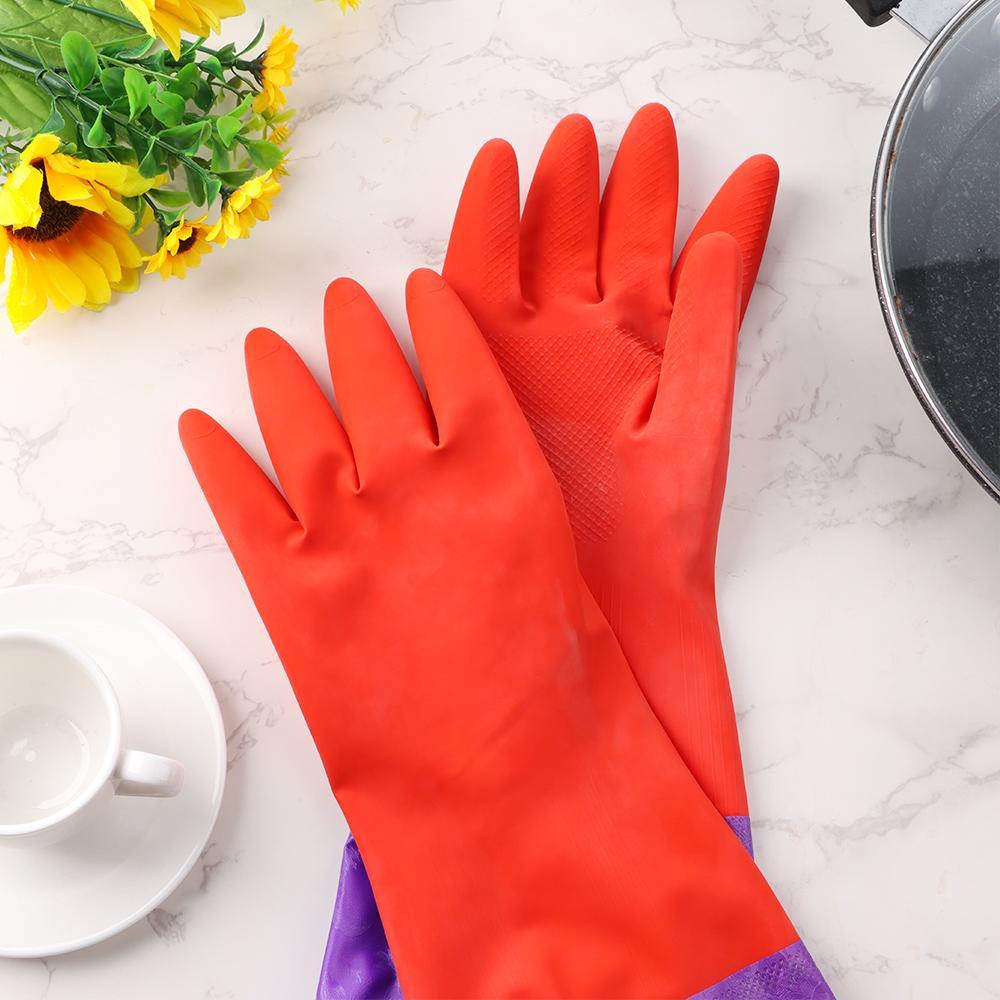 Găng Tay Nhung Dày Dùng Rửa Chén Mùa Đông Mới