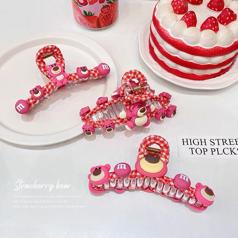 Kẹp Tóc Hình Gấu đỏ tự làm (handmade) siêu xinh phong cách hàn quốc xinh xắn cho nữ