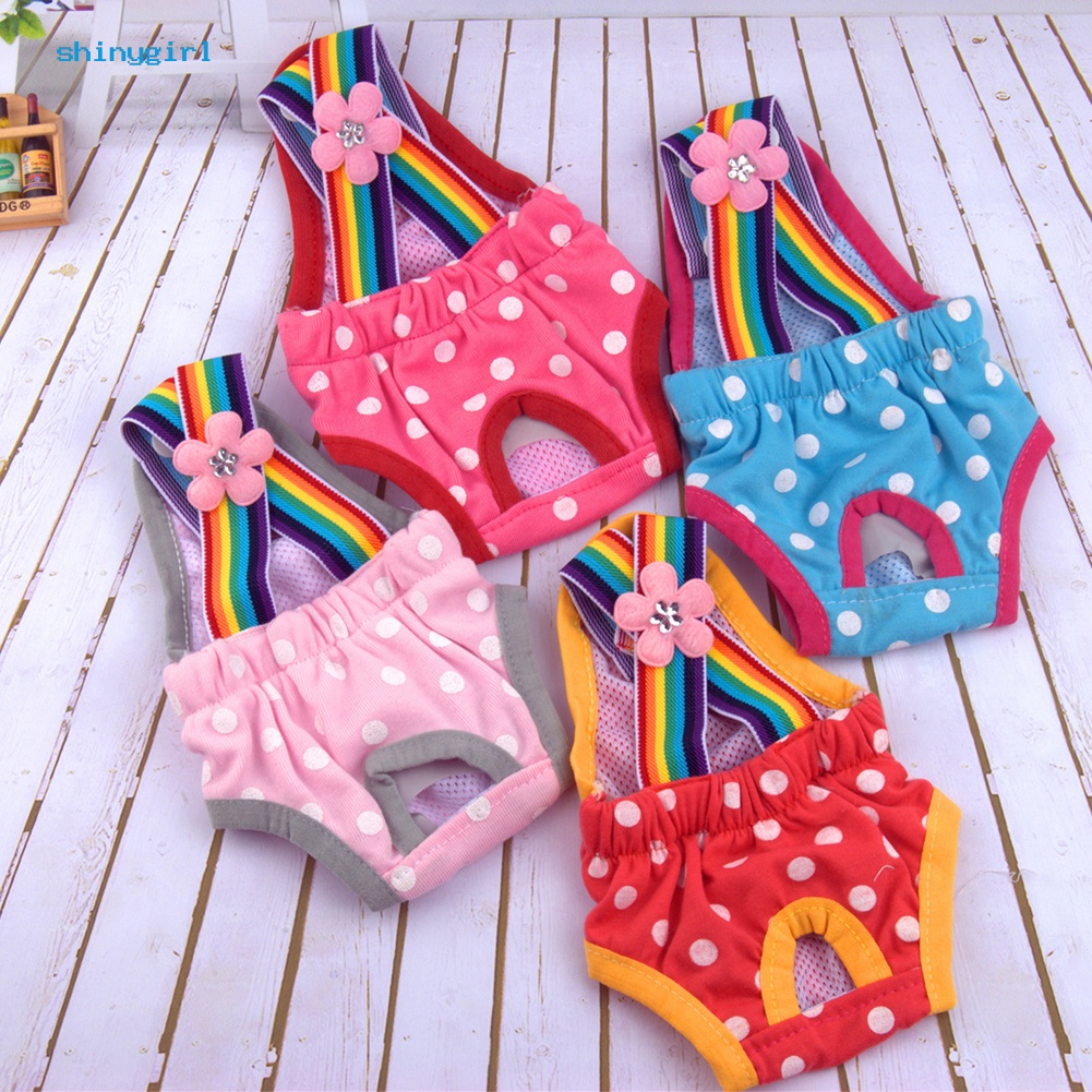 Quần Tã Họa Tiết Chấm Bi Thời Trang Cho Thú Cưng