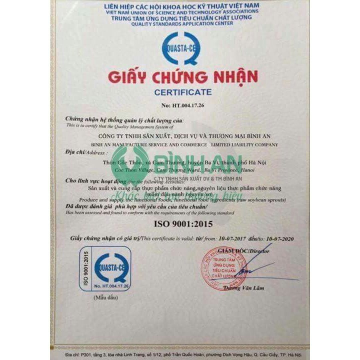 Mầm đậu nành gold linh spa chính hãng