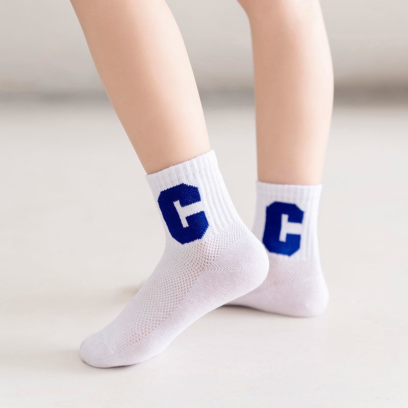 Vớ Cotton 5 Tất Lưới Mỏng Thoáng Khí Thoải Mái Thời Trang Xuân Hè Cho Bé