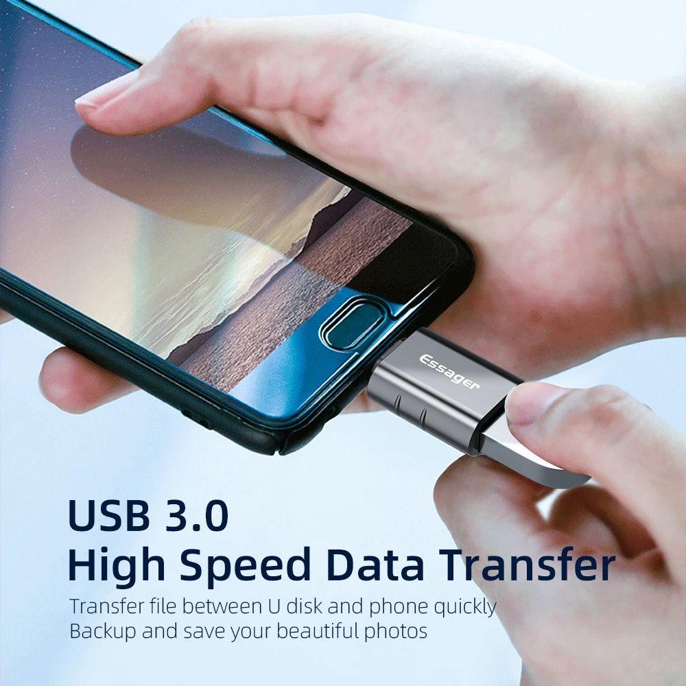 Đầu Chuyển Đổi USB C 3.0 Sang USB 2.0 Loại C Tiện Dụng