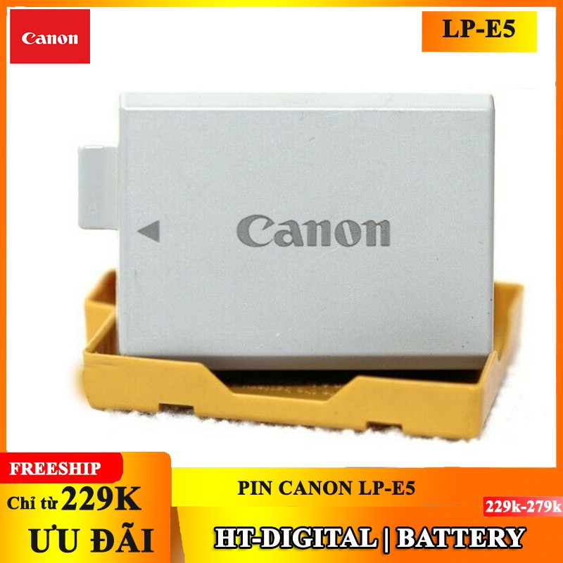 Pin Canon LP-E5 cho máy ảnh Canon 450D 500D 1000D X2 X3 (Bảo hành 6 tháng)