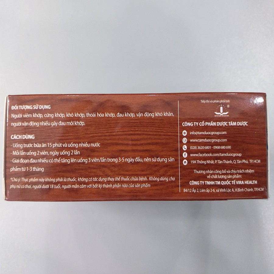 TÊ NHỨC CHI FAST - Viên Uống Hỗ Trợ Xương Khớp Hộp 50 Viên