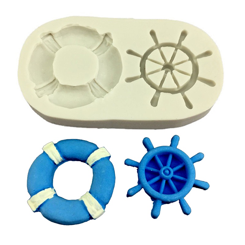 Khuôn Silicone Làm Bánh Tạo Hình Mỏ Neo Độc Đáo Tiện Dụng