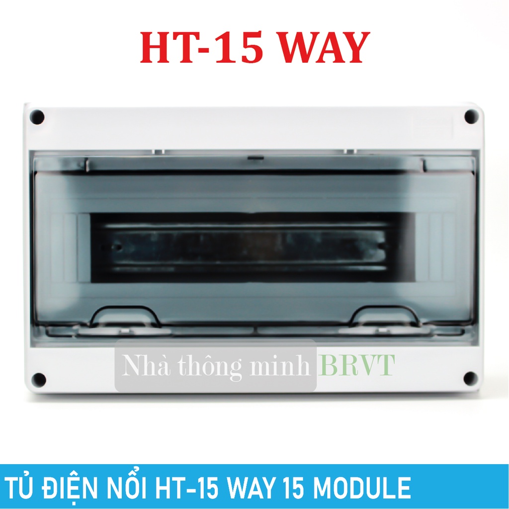 Tủ điện 5 WAY, 8 WAY, 12 WAY, 15 WAY, 18 WAY, 24 WAY chống nước, chống bụi - Tủ điện lắp nổi, Tủ điện nhựa