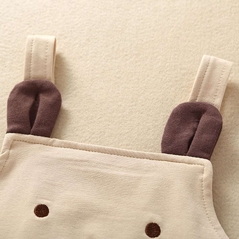 Áo kiểu yếm ăn thiết kế gấu hoạt hình thời trang mùa hè đáng yêu dành cho trẻ sơ sinh