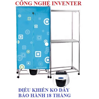Tủ Sấy Quần Áo Cỡ Lớn Có Điều Khiển Từ Chạy Êm Không Gây Ồn