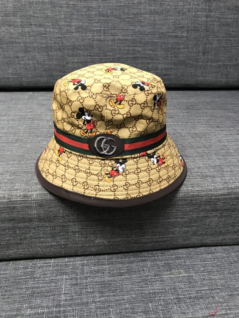 NÓN BUCKET VIỀN DA - Mickey Guu