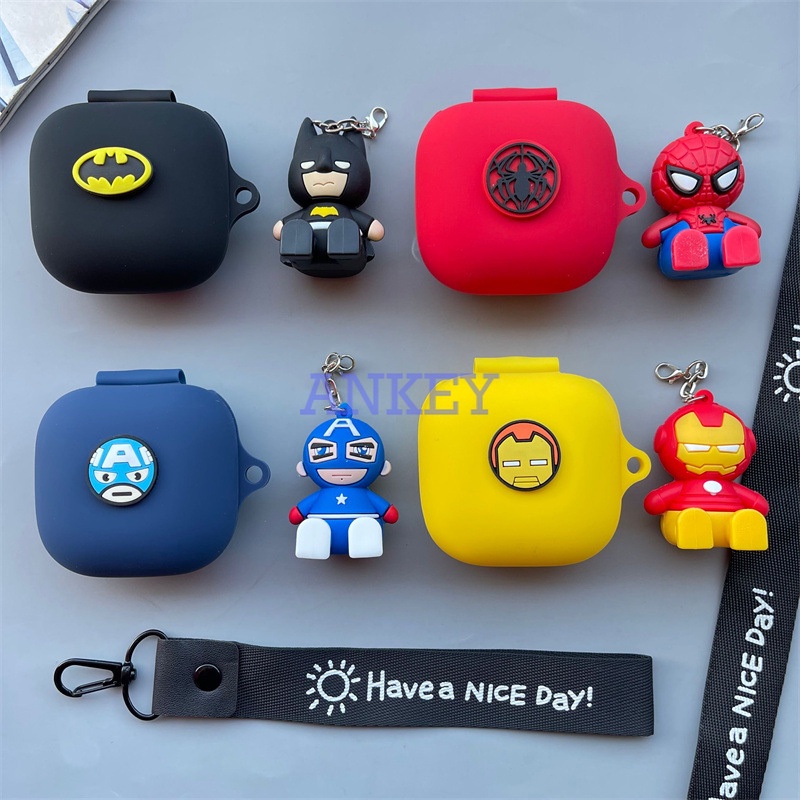 For Samsung Galaxy Buds FE / Buds Pro / Buds2 / Buds 2 Pro / Buds Live Case Protective silicone Cute Cartoon Covers Bluetooth Earphone Shell Headphone Portable