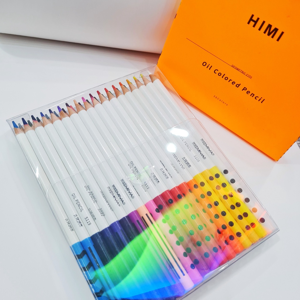 Bộ Chì Màu Himi 36 màu - Bộ Chì Màu Gốc Dầu - Oil Colored Pencil Xịn Mịn