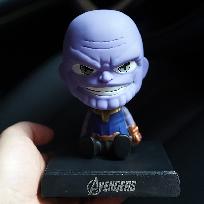 Mô hình Thanos - Mô hình Chibi lắc đầu trang trí taplo ô tô, trang trí bàn học, giá đỡ điện thoại