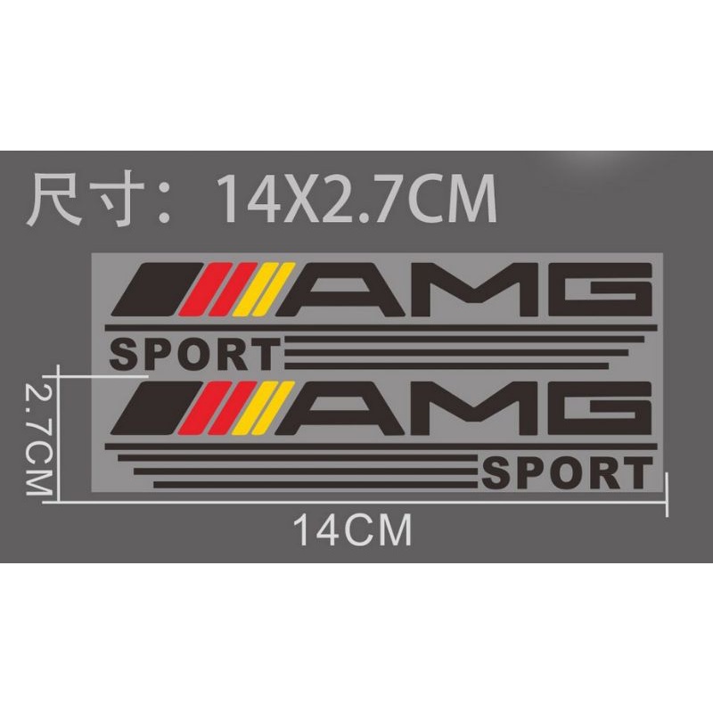 Tem decal dán gương xe phong cách AMG cực chất