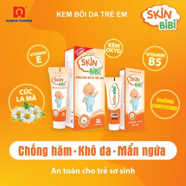 ✅[ CHÍNH HÃNG ] 10g Kem bôi da trẻ em SKIN BIBI ngừa hăm da, khô da, mẩn ngứa