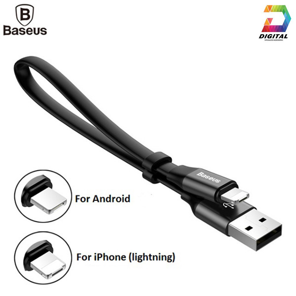 Cáp Sạc Đa Năng 2 in 1 MicroUSB & Lightning 23cm